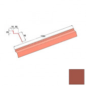 Карнизная планка Classic Decra Classic/Roman/Stratos L=1250 (1110*) мм Терракота - С-000113445 Карнизная планка Classic Decra Classic/Roman/Stratos L=1250 (1110*) мм Терракота - С-000113445