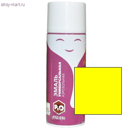 Эмаль-аэрозоль универсальная лимонно-жёлтый № 41, 520 мл, (12 шт/уп.) «PRO.STO» - С-000095894 Эмаль-аэрозоль универсальная лимонно-жёлтый № 41, 520 мл, (12 шт/уп.) «PRO.STO» - С-000095894