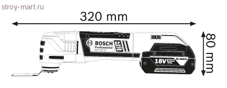 Аккумуляторный универсальный резак Bosch GOP 18 V-EC Professional - 06018B0000 Аккумуляторный универсальный резак Bosch GOP 18 V-EC Professional - 06018B0000