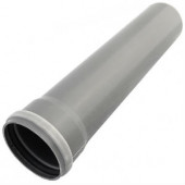 Труба НПВХ сер б/н Дн110х2,2 L=1.5м в/к - 033-1972