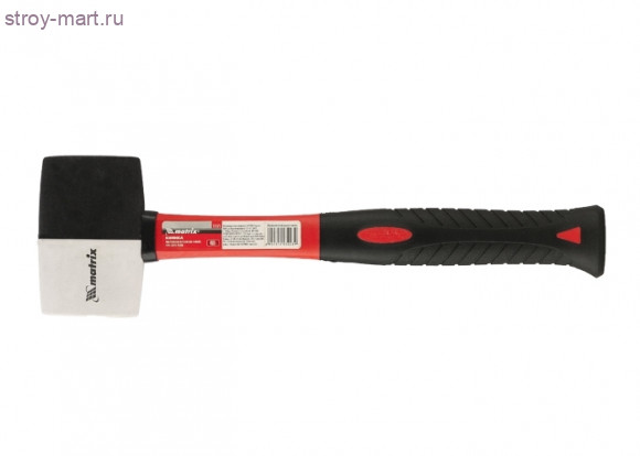 Киянка «Matrix» 450гр, черно-белая резина, фибергласовая рукоятка / 11171 - С-000133780