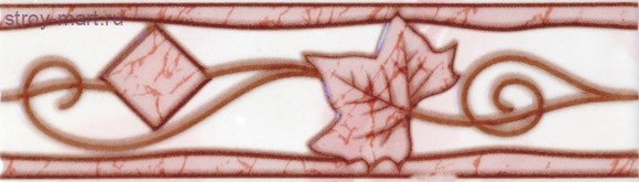 Бордюр нзкм Тибет розовый (200х57мм), 30шт в уп. - С-000114488