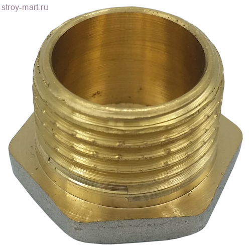 Заглушка латунь никель Ду32 н/р - 027-8937 Заглушка латунь никель Ду32 н/р - 027-8937