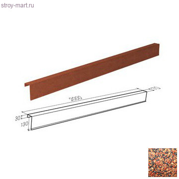 Фронтонная планка 130*70 Gerard (Antico - 751), L=2м - С-000115553 Фронтонная планка 130*70 Gerard (Antico - 751), L=2м - С-000115553