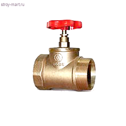 Клапан проходной пожарный латунный - КПЛП Ду65-1 м/ц