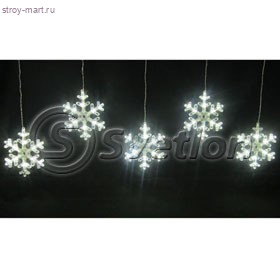 Гирлянда «Снежинки», D6009 Гирлянда «Снежинки», D6009