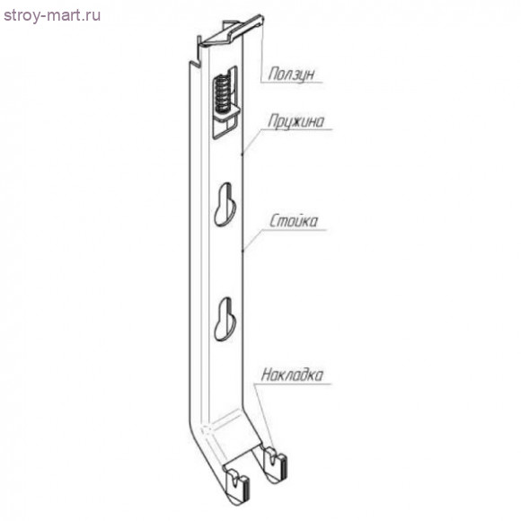 Настенный кронштейн тип К15.4 для радиаторов BUDERUS - K15.4 (500), с пласт. вст. (тип 20/21/22/33) K15.4500 Настенный кронштейн тип К15.4 для радиаторов BUDERUS - K15.4 (500), с пласт. вст. (тип 20/21/22/33) K15.4500