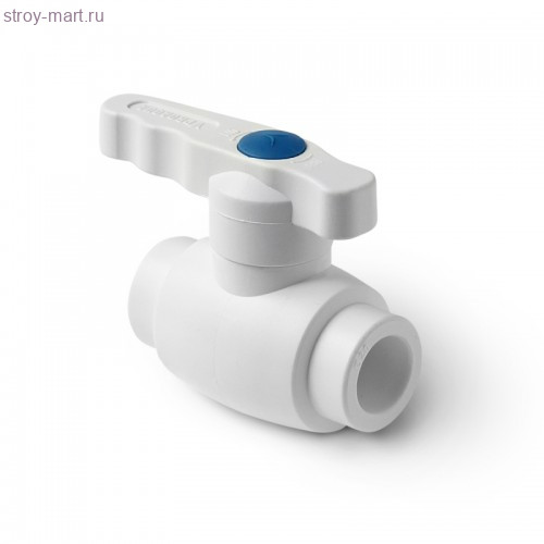 Кран PP-R шаровой белый Дн 40 РосТурПласт 10577 - 4640014217511