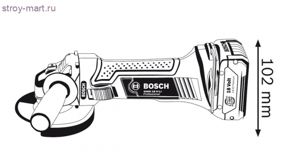 Аккумуляторные угловые шлифмашины Bosch GWS 18 V-LI Professional - 060193A30A Аккумуляторные угловые шлифмашины Bosch GWS 18 V-LI Professional - 060193A30A