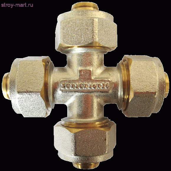 Крест МП латунь Faro Дн 16 обжим STC 6470 никель - 4606034040560 Крест МП латунь Faro Дн 16 обжим STC 6470 никель - 4606034040560