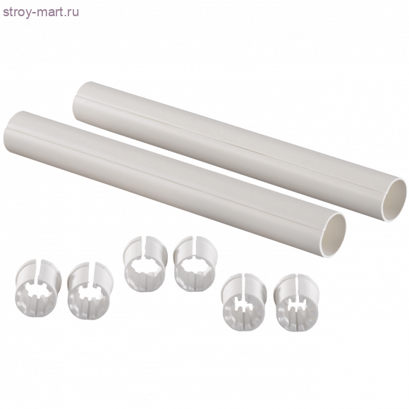 Гильза защитн для PE-X пластик белый стопоры для труб L=200мм Uponor 1023176