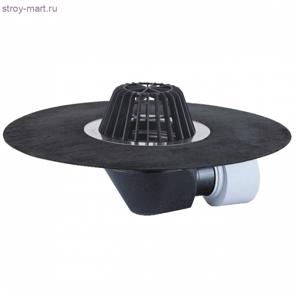 Воронка кровельн горизонт Дн 75/110 с решеткой с эл/подогревом HL 64.1B Воронка кровельн горизонт Дн 75/110 с решеткой с эл/подогревом HL 64.1B