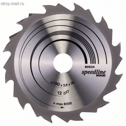 ЦИРКУЛЯРНЫЙ ДИСК 190X30 12 SPEEDLINE - 2608640800