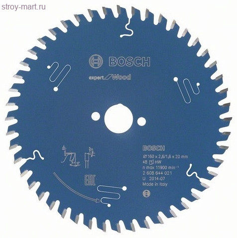 Цирк диск Expert for Wood 160x20x2.6/1.6x48T - 2608644021 Цирк диск Expert for Wood 160x20x2.6/1.6x48T - 2608644021