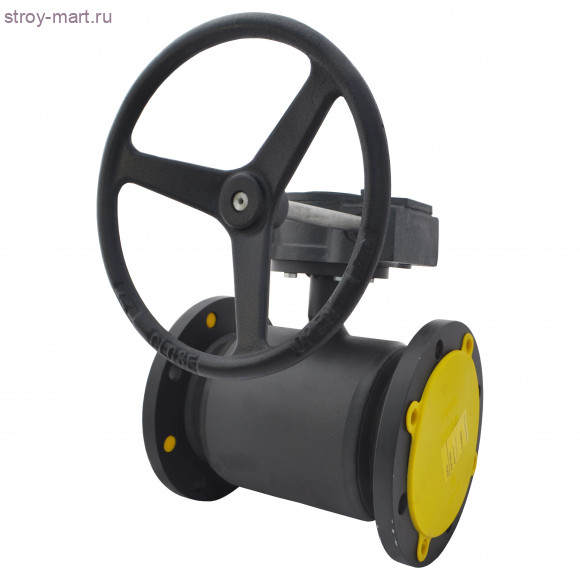 Кран шаровой сталь JIP/G-FF Ду 150 Ру16 фл с редуктором Danfoss 065N5005