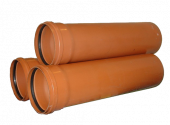 Трубы для внутренней и наружной канализации - коричневая НПВХ Дн250 L=6000 Трубы для внутренней и наружной канализации - коричневая НПВХ Дн250 L=6000