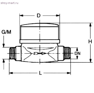 Счётчик г/в MTW Ду 40 90C в комплекте Водоучет - 030-0005 Счётчик г/в MTW Ду 40 90C в комплекте Водоучет - 030-0005