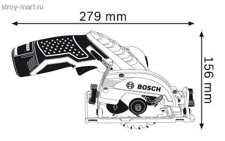 Аккумуляторная циркулярная пила Bosch GKS 10,8 V-LI Professional - 06016A1000 Аккумуляторная циркулярная пила Bosch GKS 10,8 V-LI Professional - 06016A1000