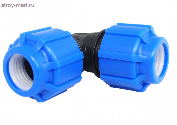 Угольник ПЭ Дн 32 нап компресс - 4606034036365