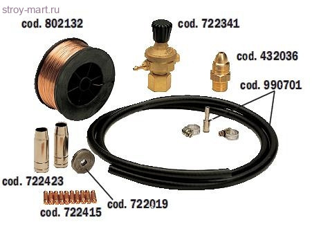 Набор для сварки стали д\MIG-MAG - 802148 Набор для сварки стали д\MIG-MAG - 802148
