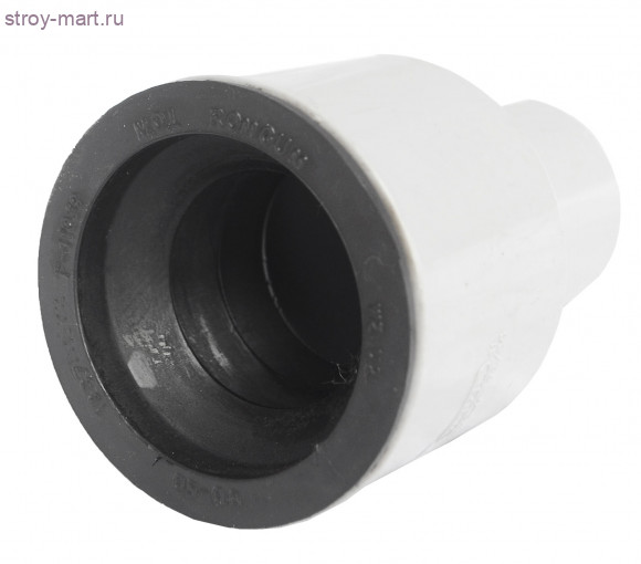 Переход НПВХ серый на чугун Дн 50 б/нап в комплекте Wavin - 027-1692 Переход НПВХ серый на чугун Дн 50 б/нап в комплекте Wavin - 027-1692