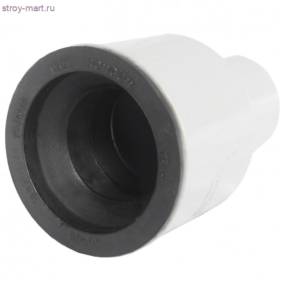 Переход НПВХ серый на чугун Дн 50 б/нап в комплекте Wavin - 027-1692 Переход НПВХ серый на чугун Дн 50 б/нап в комплекте Wavin - 027-1692