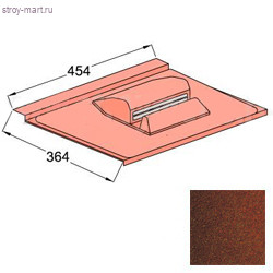 Вентилятор подкровельного пространства Decra Classic 423х410 мм Терракота - С-000113455