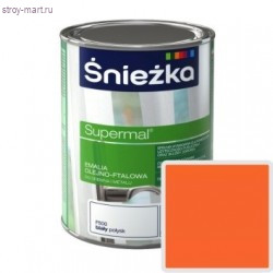 Эмаль универсальная «Supermal» оранжевая, масляно-фталевая 0,8 л (8 шт/уп.) «Sniezka» / Польша - С-000094200 Эмаль универсальная «Supermal» оранжевая, масляно-фталевая 0,8 л (8 шт/уп.) «Sniezka» / Польша - С-000094200