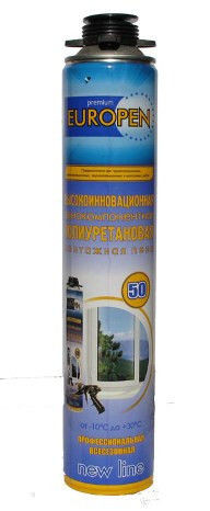 Пена монтажная «Europen +50 New line» профессиональная /всесезонная/ 750мл. (12 шт/уп.) - С-000124040 Пена монтажная «Europen +50 New line» профессиональная /всесезонная/ 750мл. (12 шт/уп.) - С-000124040
