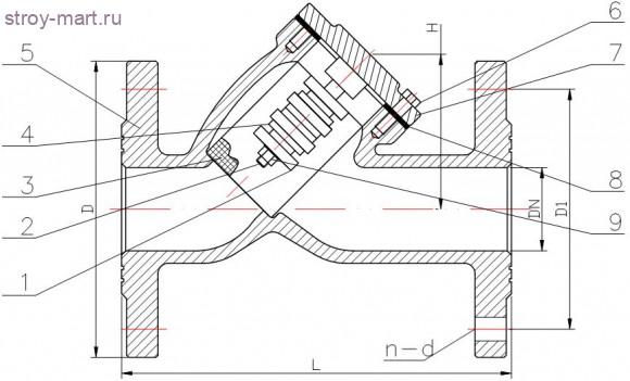Фильтр магнитный чугун ФМФч Ду 200 Ру16 фл - 036-0437