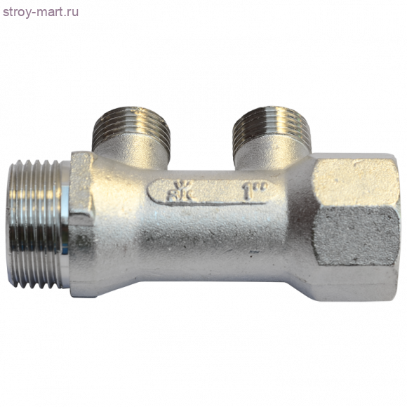 Коллектор латунь никель Ду 3/4х1/2 НР на 4 выхода Faro STC 5750 - 4606034008379 Коллектор латунь никель Ду 3/4х1/2 НР на 4 выхода Faro STC 5750 - 4606034008379