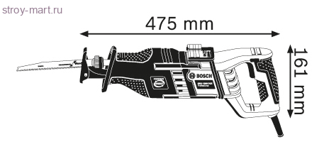 Ножовка Bosch GSA 1300 PCE Professional - 060164E200