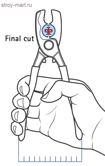 Ножницы для резки кабелей, с двойными режущими кромками 95 17 200 - KN-9517200 Ножницы для резки кабелей, с двойными режущими кромками 95 17 200 - KN-9517200