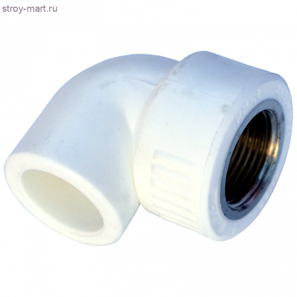Угольник PP-R комбинированн белый Дн 25x1/2 ВР РосТурПласт 10792 - 4640014211946