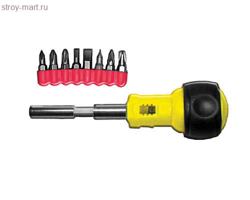 Отвертка FIT «коротыш» реверсивная с 8 насадками CrV / 56271 - С-000111764 Отвертка FIT «коротыш» реверсивная с 8 насадками CrV / 56271 - С-000111764