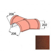 Y-образный элемент полукруглого конька начальный Decra Classic/Roman Терракота - С-000113433