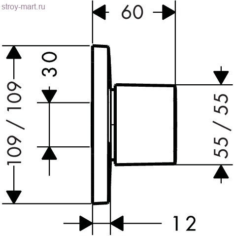 Запорный/переключающий вентиль Trio/Quattro, СМ, ?’ PuraVida 15937400