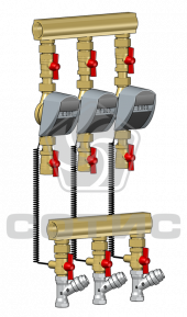 Модуль коллекторный этажного узла учета тепловой энергии с ручной балансировкой МКТ100-2500(3200) РБ СОТИС-Unit - МКТ100-2507-15 РБ (G) Модуль коллекторный этажного узла учета тепловой энергии с ручной балансировкой МКТ100-2500(3200) РБ СОТИС-Unit - МКТ100-2507-15 РБ (G)