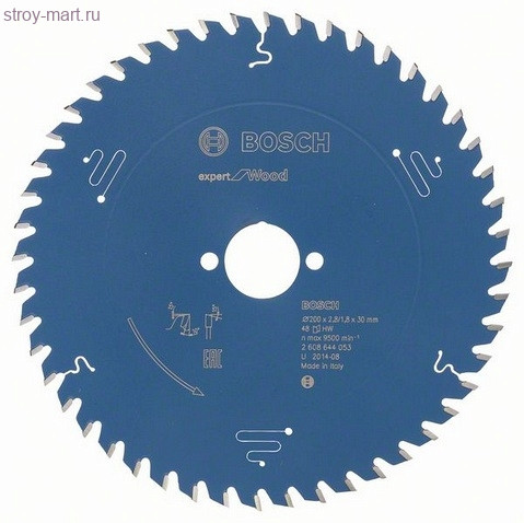 Цирк диск Expert for Wood 200x30x2.8/1.8x48T - 2608644053 Цирк диск Expert for Wood 200x30x2.8/1.8x48T - 2608644053