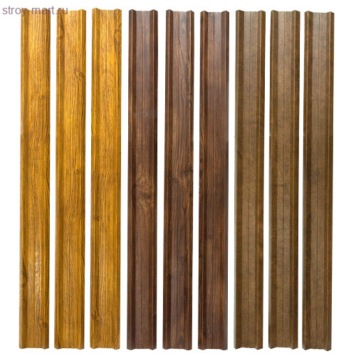 Штакетник GL М-образный PE-0.45мм dp (двс) - С-000091358 Штакетник GL М-образный PE-0.45мм dp (двс) - С-000091358