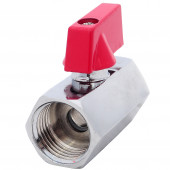 Кран шаровой мини латунь 1030 красный Ду 15 ВР/ВР STC 1030 - 4606034044834 Кран шаровой мини латунь 1030 красный Ду 15 ВР/ВР STC 1030 - 4606034044834