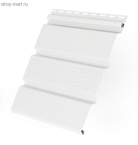 Соффит GL T3 тройной с центральной перфорацией белый (0,229х3м) 0,687 (22 шт./уп.) - С-000115258