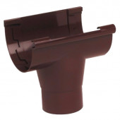 Воронка желоба простая Nicoll d=80mm, красный, NAС25R - С-000101900