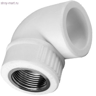 Угольник PP-R комбинированн белый Дн 25x3/4 ВР РосТурПласт 10793 - 4640014211953