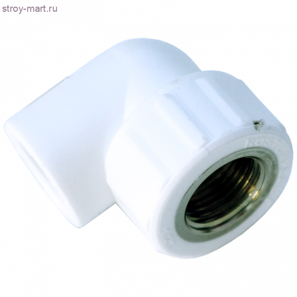 Угольник PP-R комбинированн белый Дн 25x3/4 ВР РосТурПласт 10793 - 4640014211953