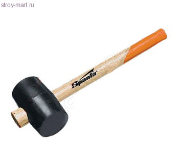 Киянка, 450гр, черная резина, обратная дер. ручка, Sparta 111505 - С-000105739 Киянка, 450гр, черная резина, обратная дер. ручка, Sparta 111505 - С-000105739