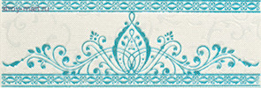Анастасия Бордюр орнамент бело-голубой 1501-0088 8,5х25 Анастасия Бордюр орнамент бело-голубой 1501-0088 8,5х25