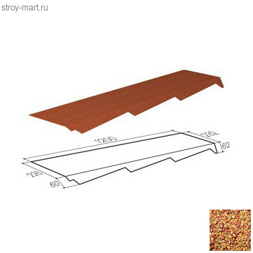 Примыкание резное (левое) Gerard (Rosso 201), L=1,2м - С-000115659