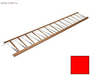 Снегозадерживающая решетка 200х3000мм, сталь, красный - С-000116014 Снегозадерживающая решетка 200х3000мм, сталь, красный - С-000116014