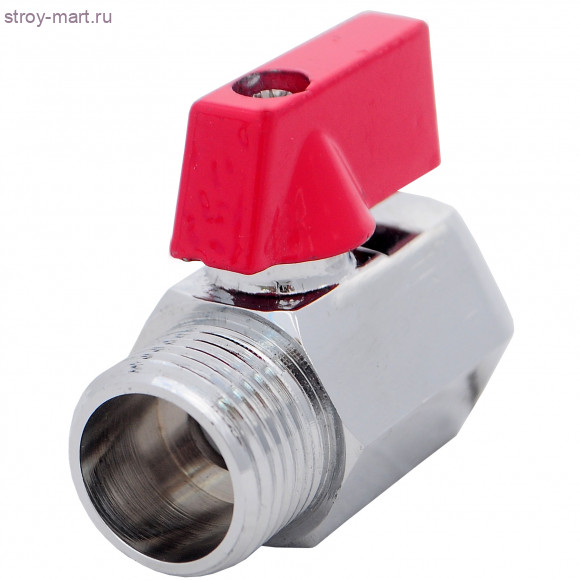 Кран шаровой мини латунь 1031 красный Ду 15 ВР/НР STC 1031 - 4606034044858 Кран шаровой мини латунь 1031 красный Ду 15 ВР/НР STC 1031 - 4606034044858